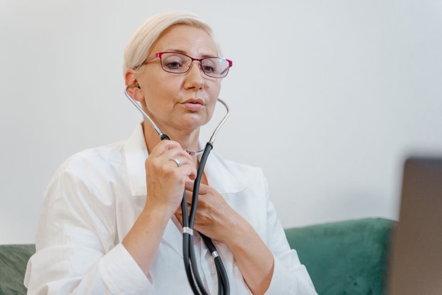 Doctor in consultation